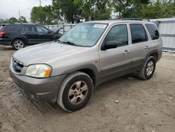 Salvage cars for sale from Copart Riverview, FL: 2002 Mazda Tribute LX