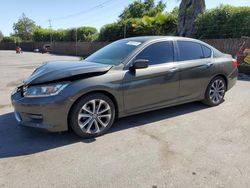 Honda Accord Sport salvage cars for sale: 2015 Honda Accord Sport