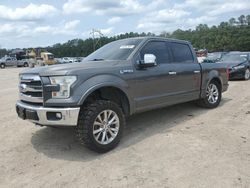 Salvage trucks for sale at Greenwell Springs, LA auction: 2016 Ford F150 Supercrew