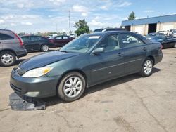 Salvage cars for sale at Woodhaven, MI auction: 2003 Toyota Camry LE