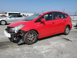 Salvage cars for sale at Sun Valley, CA auction: 2015 Toyota Prius V