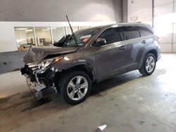 Salvage cars for sale at Sandston, VA auction: 2017 Toyota Highlander Limited