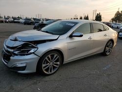 Salvage cars for sale from Copart Rancho Cucamonga, CA: 2020 Chevrolet Malibu Premier