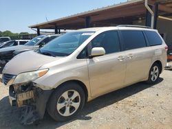 Salvage cars for sale at Tanner, AL auction: 2012 Toyota Sienna LE