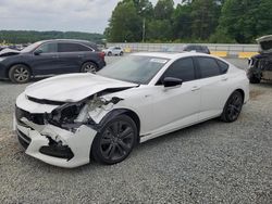 Salvage cars for sale at Concord, NC auction: 2021 Acura TLX Tech A