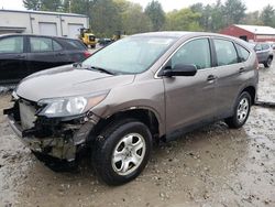Salvage cars for sale at Mendon, MA auction: 2012 Honda CR-V LX