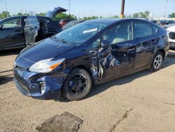 Salvage cars for sale at Woodhaven, MI auction: 2015 Toyota Prius