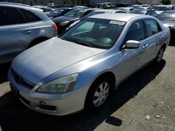 Salvage cars for sale from Copart Martinez, CA: 2007 Honda Accord LX