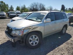 Salvage cars for sale from Copart Portland, OR: 2003 Toyota Highlander Limited