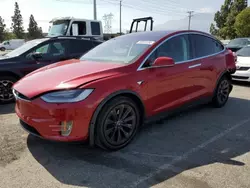 Salvage cars for sale from Copart Rancho Cucamonga, CA: 2018 Tesla Model X