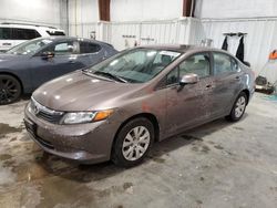 Salvage cars for sale from Copart Milwaukee, WI: 2012 Honda Civic LX