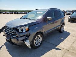 Salvage cars for sale from Copart Grand Prairie, TX: 2018 Ford Ecosport SE