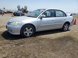 Salvage cars for sale from Copart San Diego, CA: 2004 Honda Civic EX