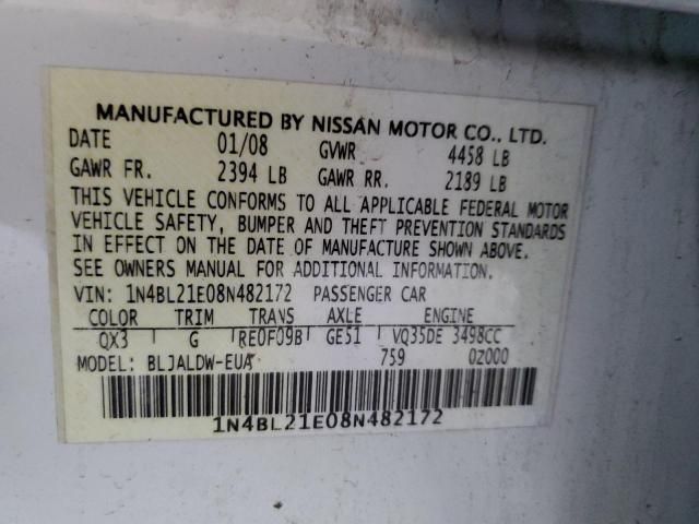 2008 Nissan Altima 3.5SE