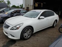 Salvage cars for sale at New Britain, CT auction: 2011 Infiniti G25