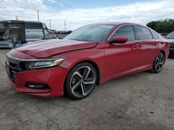 Salvage cars for sale at Oklahoma City, OK auction: 2019 Honda Accord Sport