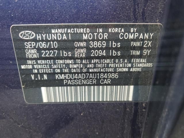 2010 Hyundai Elantra Blue