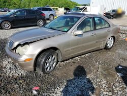 Salvage cars for sale at Windsor, NJ auction: 2001 Mercedes-Benz C 320