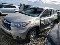 Toyota Highlander salvage cars for sale: 2016 Toyota Highlander LE