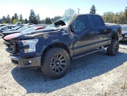 Salvage cars for sale at Graham, WA auction: 2017 Ford F150 Supercrew