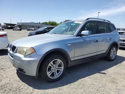 Salvage cars for sale at Sacramento, CA auction: 2006 BMW X3 3.0I