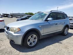 BMW X3 3.0I salvage cars for sale: 2006 BMW X3 3.0I