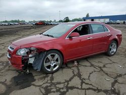 Chevrolet salvage cars for sale: 2012 Chevrolet Malibu 1LT