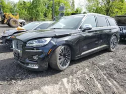 Salvage cars for sale at Marlboro, NY auction: 2020 Lincoln Aviator Black Label