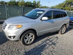 Salvage cars for sale at Riverview, FL auction: 2012 Hyundai Santa FE Limited