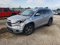 Salvage cars for sale at Kansas City, KS auction: 2016 Toyota Highlander XLE