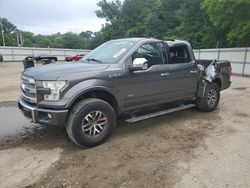 Vehiculos salvage en venta de Copart Shreveport, LA: 2015 Ford F150 Supercrew