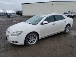 Salvage cars for sale from Copart Rocky View County, AB: 2011 Chevrolet Malibu LTZ