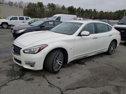Salvage cars for sale at Exeter, RI auction: 2017 Infiniti Q70 3.7