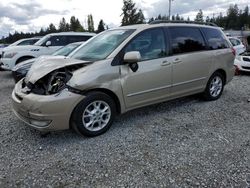 Salvage cars for sale from Copart Graham, WA: 2004 Toyota Sienna XLE