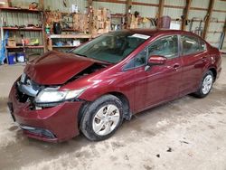 Salvage cars for sale from Copart London, ON: 2014 Honda Civic LX