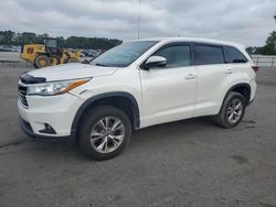 Salvage cars for sale at Dunn, NC auction: 2016 Toyota Highlander LE