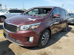 Salvage cars for sale at Chicago Heights, IL auction: 2016 KIA Sedona EX