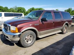 Ford Excursion Limited salvage cars for sale: 2000 Ford Excursion Limited