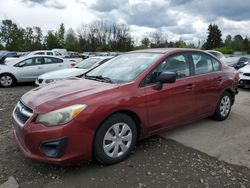 Salvage cars for sale from Copart Portland, OR: 2012 Subaru Impreza
