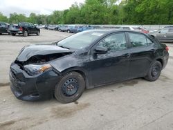 Salvage cars for sale from Copart Ellwood City, PA: 2017 Toyota Corolla L