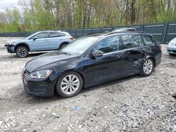 Salvage cars for sale at Candia, NH auction: 2017 Volkswagen Golf Sportwagen S