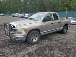 Salvage cars for sale at Graham, WA auction: 2003 Dodge RAM 1500 ST