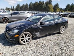 Salvage cars for sale from Copart Graham, WA: 2015 Mercedes-Benz C 250