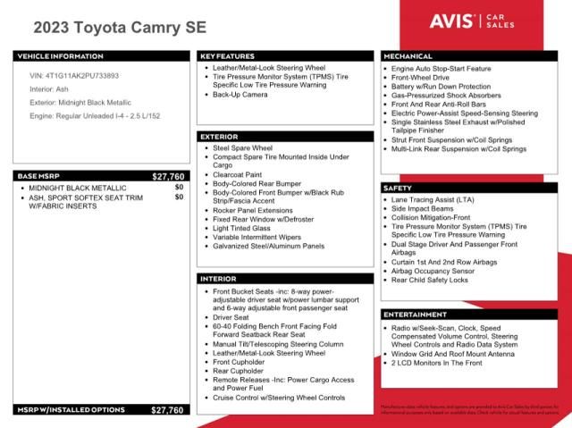 2023 Toyota Camry SE Night Shade