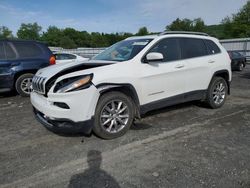 Salvage cars for sale at Grantville, PA auction: 2018 Jeep Cherokee Limited