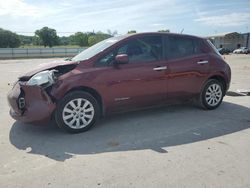 Salvage cars for sale at Lebanon, TN auction: 2016 Nissan Leaf S