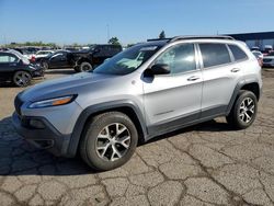 Salvage cars for sale from Copart Woodhaven, MI: 2014 Jeep Cherokee Trailhawk