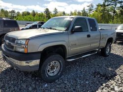 Salvage trucks for sale at Windham, ME auction: 2003 Chevrolet Silverado K2500 Heavy Duty