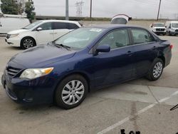 Salvage cars for sale at Rancho Cucamonga, CA auction: 2013 Toyota Corolla Base