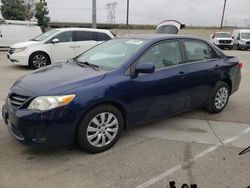 Salvage cars for sale from Copart Rancho Cucamonga, CA: 2013 Toyota Corolla Base